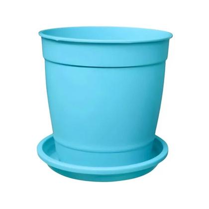 Imagem de 3X Vaso Aquarela com Prato 1,5 (0,25L) Azul NUTRIPLAN