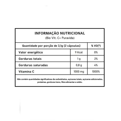 Imagem de 3x Vitamina C - Puravida 60 cápsulas