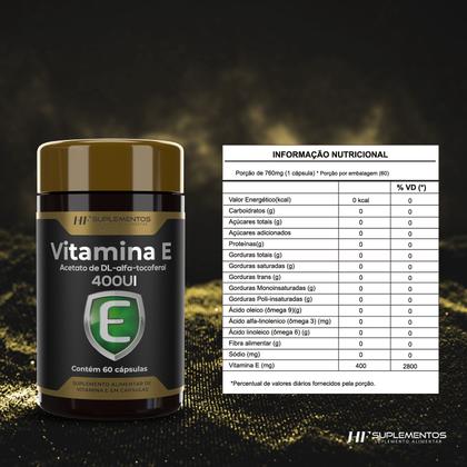 Imagem de 3x vitamina e 400ui alfa tocoferol 60 caps hf suplements