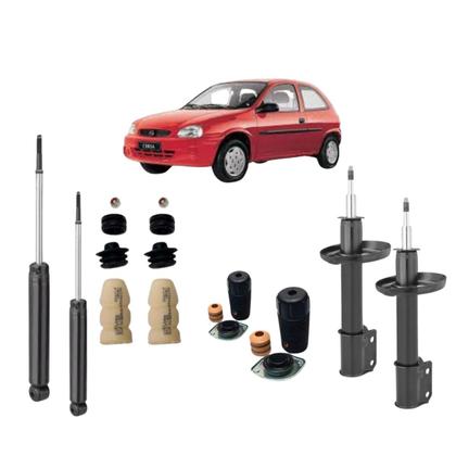 Imagem de 4 Amortecedor Original Nakata Tras+Diant+kit Coifa Corsa 1998 1999