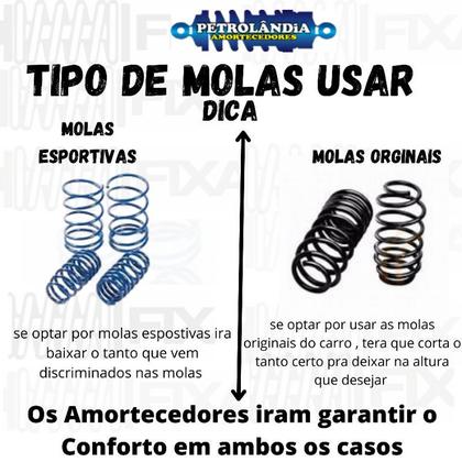 Imagem de 4 Amortecedores Esportivos ONIX Reduzidos Rebaixado -5cm