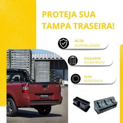 Imagem de 4 Batentes Esquerda Direita Coxim Da Tampa Traseira Chevrolet Montana 11 12 13 14 15 16 17 18 19 20