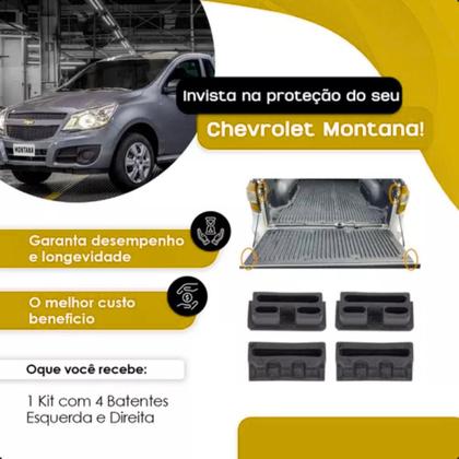 Imagem de 4 Batentes Esquerda Direita Coxim Da Tampa Traseira Chevrolet Montana 11 12 13 14 15 16 17 18 19 20