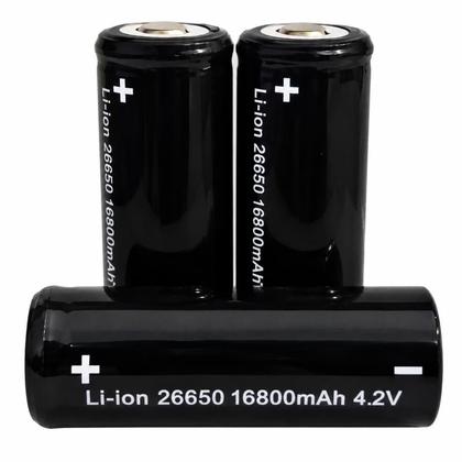 Imagem de 4 Bateria 26650 16800mah 4.2v Tática P70 P90 T6 T9 X900 - Enviamos no mesmo dia