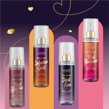 Imagem de 4 Body Splash Glamour Seduction Romance e Dark Kiss New York