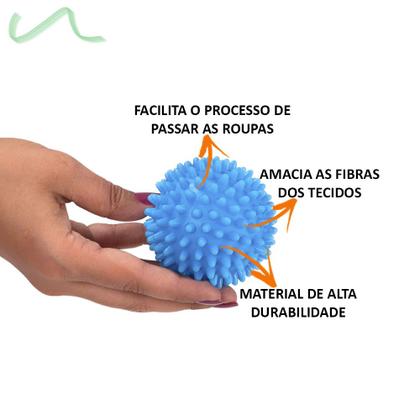 Imagem de 4 Bolinhas P/ Secar Roupas Máquina Secadora Acelera Secagem