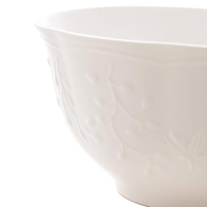 Imagem de 4 Bowls de Porcelana 500ml New Bone Butterfly Flower 14x8cm Sobremesas e Aperitivos