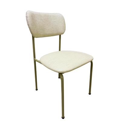Imagem de 4 Cadeira Estofada Lis Sala Jantar Moderna em Aço Resistente