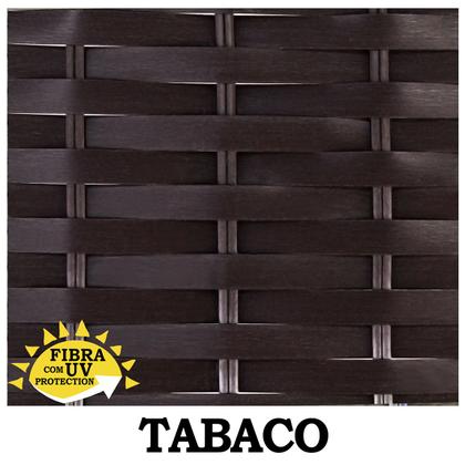 Imagem de 4 Cadeiras para Área de Piscina em Fibra Sintética com mesa Salinas em Alumínio - Cor Tabaco