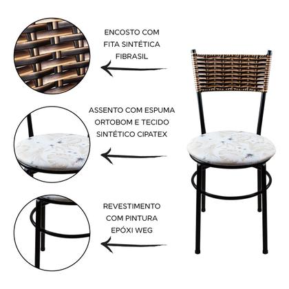 Imagem de 4 Cadeiras Para Cozinha Viena Avelã