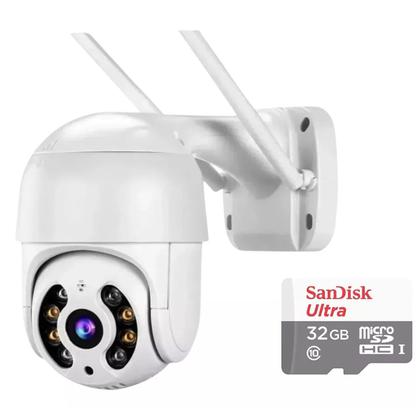 Imagem de 4 Cameras Sem Fio DVR NVR Segurança App Celular Gravador de Video Wifi Microfone Alto Falante Visao Noturna Ip66 Casa Rua Varanda Garagem Loja Comerci