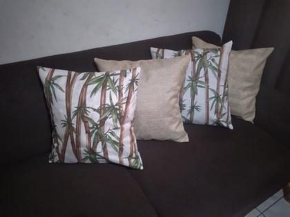 Imagem de 4 Capas Almofadas Lindas Decorativas Sala Sofá C/ Ziper
