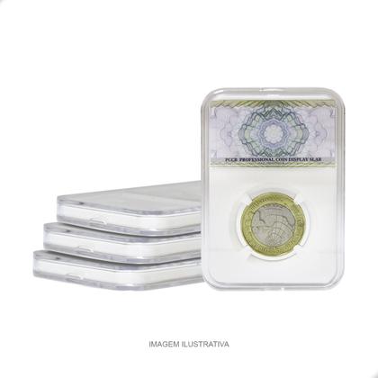 Imagem de 4 Cápsulas Acrílica para Moeda Slab PCCB 29mm
