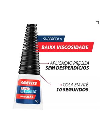 Imagem de 4 Colas Super Bonder Loctite Original Instantânea Multiuso