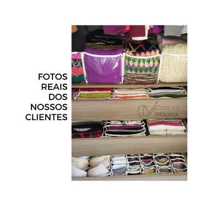 Imagem de 4 Colmeias Organizadora de Guarda-roupa para Calça Jeans, Toalhas, Blusas, Lençol, Jaquetas. GG 40x25x20