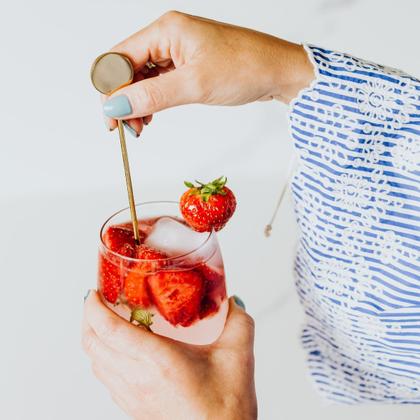 Imagem de 4 Copo de Vidro Aruba Redondo 465ML Suco Água Drinks Nadir