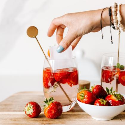 Imagem de 4 Copo de Vidro Aruba Redondo 465ML Suco Água Drinks Nadir