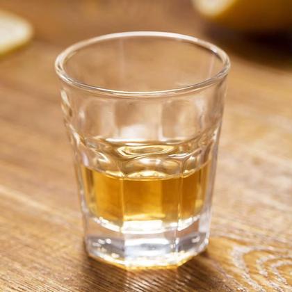 Imagem de 4 Copos De Vidro Shot 42Ml Cachaça Pinga Licor Tequila Bar