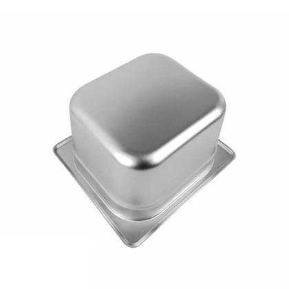 Imagem de 4 Cubas Gastronômica Buffet GN 1/6 100mm Aço Inox Sem Alça