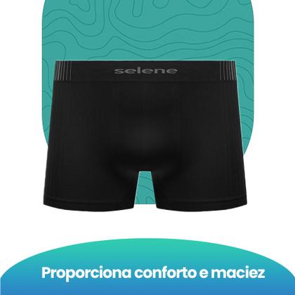 Imagem de 4 Cuecas Boxer Infantojuvenil Selene Microfibra Sem Costura