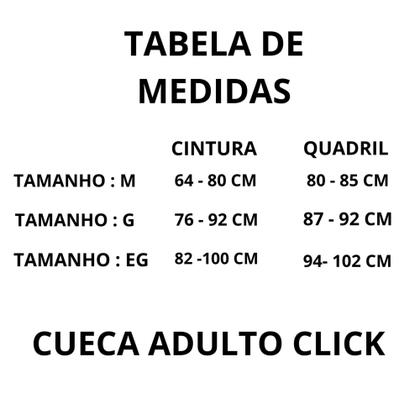 Imagem de 4 Cuecas Click Tradicional Adulto Com Abertura Helanca 120