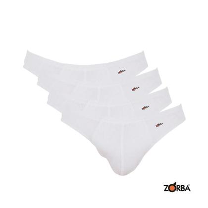 Imagem de 4 Cuecas Tradicional Básica Modelo Slip Light Zorba Em Cotton Algodão