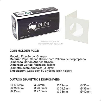 Imagem de 4 Cx Coins Holder Porta Moedas Grampeável PCCB 29mm