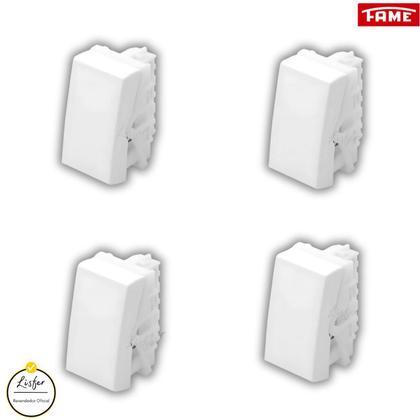 Imagem de 4 Interruptores Paralelo 16A Modulare/Evidence/ Blanc+ 3Way - FAME