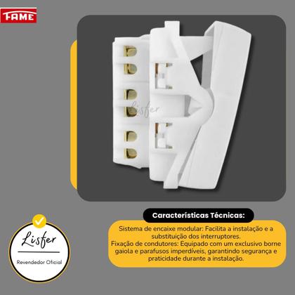 Imagem de 4 Interruptores Paralelo 16A Modulare/Evidence/ Blanc+ 3Way - FAME