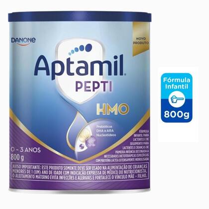 Imagem de 4 Latas Fórmula Infantil em pó Aptamil Pepti HMO Danone 800gr