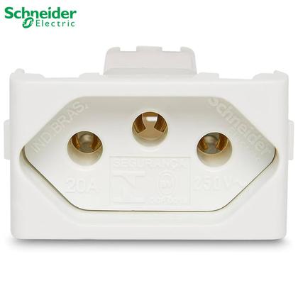 Imagem de 4 Módulo Tomada Branco Lunare 2p+t 250v 20a - Schneider