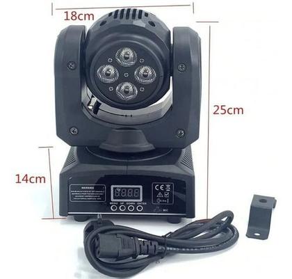 Imagem de 4 Moving Doble Face 12w 4 Led Rgbw Quadriled + Mesa Dmx 32ch