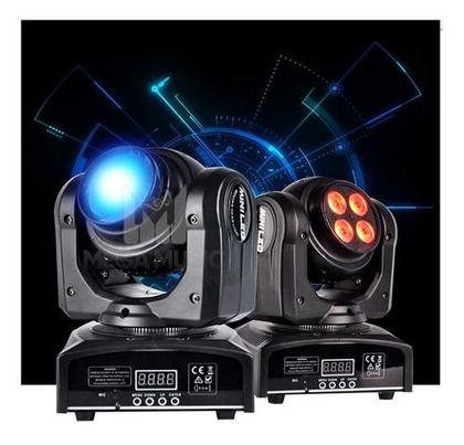 Imagem de 4 Moving Doble Face 12w 4 Led Rgbw Quadriled + Mesa Dmx 32ch