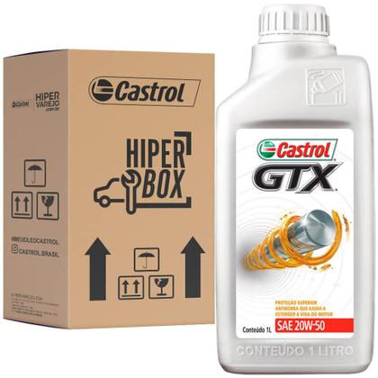 Imagem de 4 Óleo Mineral 20W50 Gtx Anti Borra Castrol Toyota