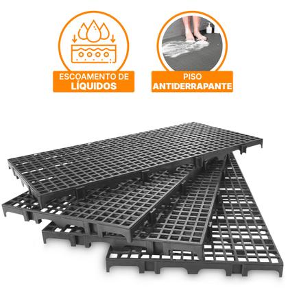 Imagem de 4 Paletes Estrado Plástico 2,5x25x50cm