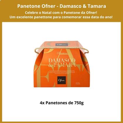 Imagem de 4 Panetone Ofner, Panettone 750G Damasco & Tâmara