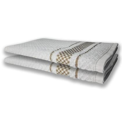 Imagem de 4 Panos De Prato Atoalhado Felpudo Premium Roxo+marrom