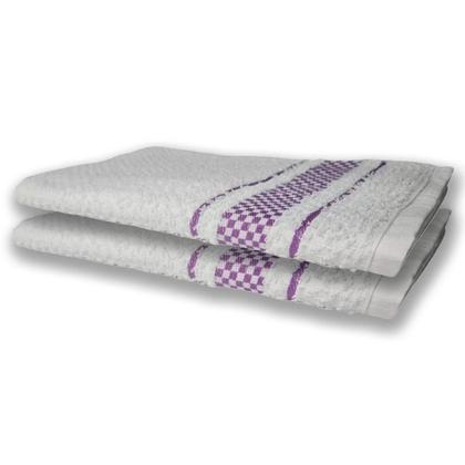 Imagem de 4 Panos De Prato Atoalhado Felpudo Premium Roxo+marrom