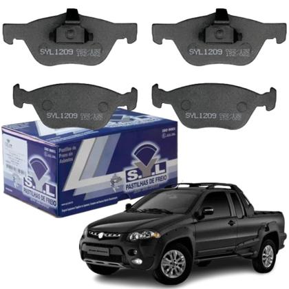 Imagem de 4 Pastilhas Freio Dianteiro Strada Palio Locker Punto Linea