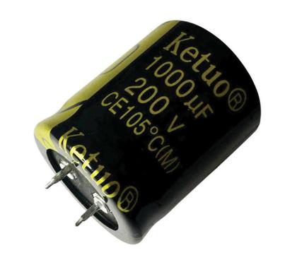 Imagem de 4 PÇS CAPACITOR ELETROLITICO 1000X200V - 1000UF X 200V 105º