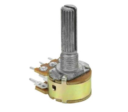 Imagem de 4 pçs potenciometro duplo 200kb - l20 6 terminais rotativo