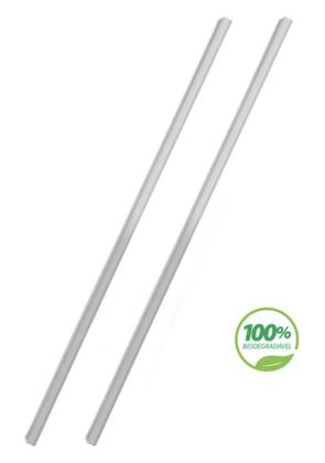 Imagem de 4 pct canudo 8mm liso biodegradável c/ 200 un suco milk