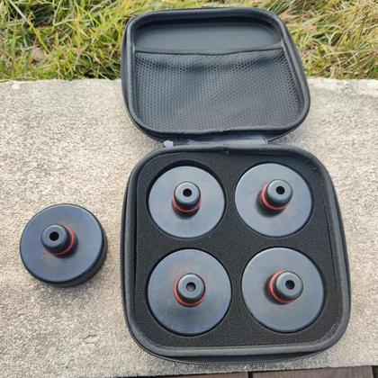 Imagem de 4 Peças Adaptador De Almofada De Borracha Para Tesla Model 3 S X Com Estojo De Armazenamento