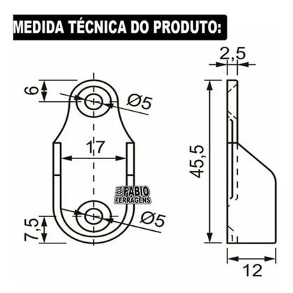 Imagem de 4 Peças - Suporte Lateral Para Tubo Oval Para Guarda Roupa Cromado