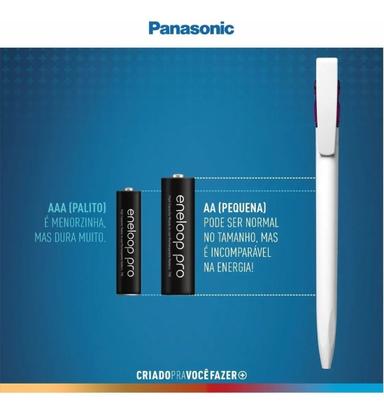 Imagem de 4 Pilhas Recarregáveis ENELOOP PRO AAA - BK-4HCCE/2BB (2 Cartelas C/2)