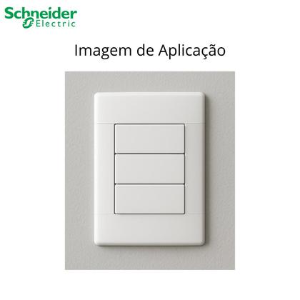 Imagem de 4 Placa 4x2 3 Postos Linha Lunare Schneider Branco Gelo