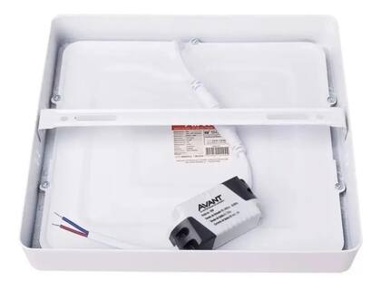 Imagem de 4 Plafon Sobrepor Quadrado Led 6w 12x12cm Branco Frio 6500k