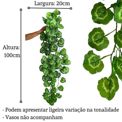 Imagem de 4 Plantas Pendentes Artificiais Permanentes: A Escolha Perfeita para Varandas Internas - DE0422