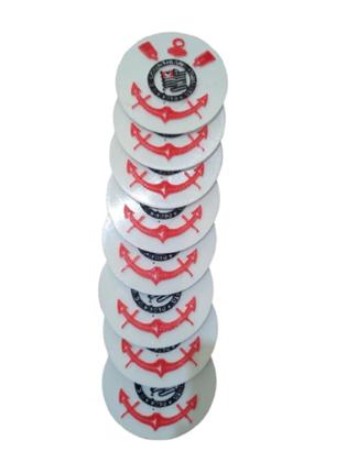 Imagem de 4 Porta Copo Redondo Corinthians Timão Personalizado Present