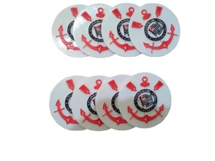 Imagem de 4 Porta Copo Redondo Corinthians Timão Personalizado Present